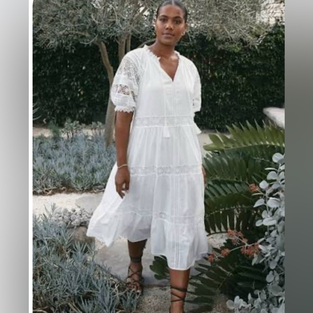 Maye Lotus Midi Dress Size Small